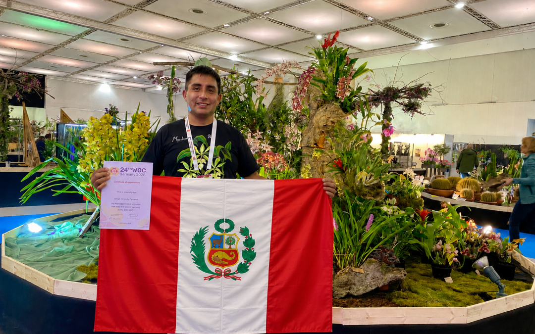 Egresado de la UPeU representó al Perú como juez evaluador en la Conferencia Mundial de Orquídeas en Alemania